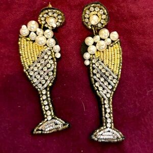 Fun Champagne bubble earrings